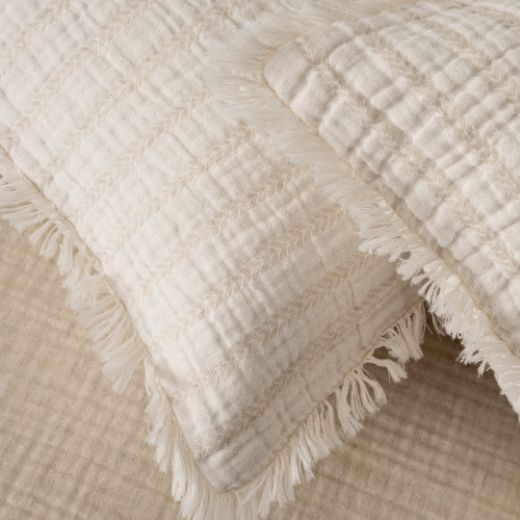 ALİNA PİKE TAKIMI KREM resmi