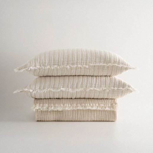 ALİNA PİKE TAKIMI KREM resmi