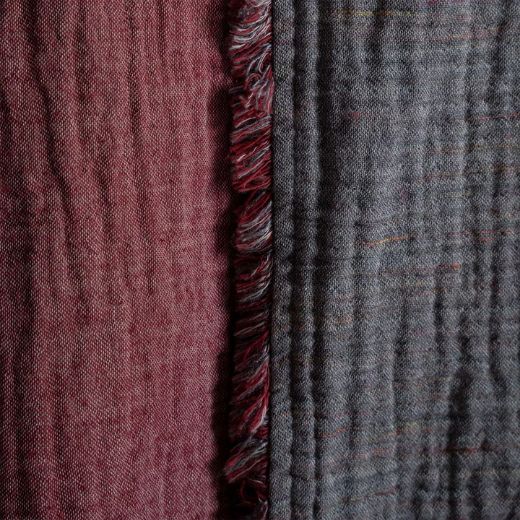 MUNA ERKEK BORNOZ ANTRASİT- BORDO resmi