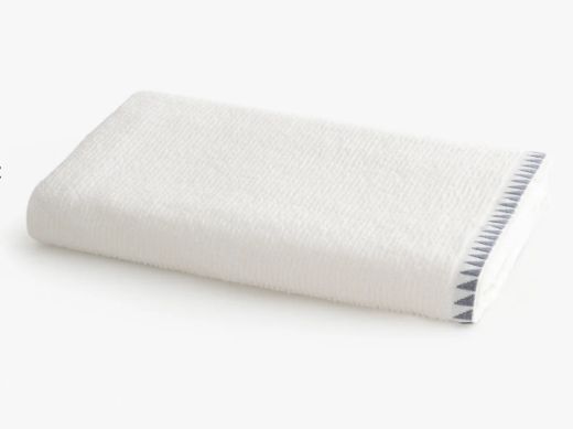 TRİA BANYO HAVLUSU KREM-LACİVERT resmi