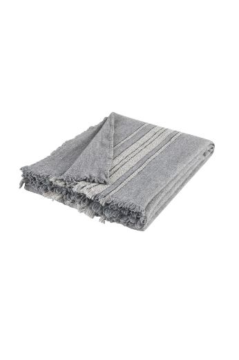 LANA YÜN THROW GRİ-TAŞ GRİ resmi